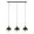 Eglo Suspension Luminaire Ariscani 1 Échantillon Noir | Convient pour 3x E27