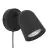 Eglo Applique Murale Camaldoli Échantillon Noir | Convient pour GU10