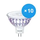 Lot 10x Philips Corepro LEDspot GU5.3 MR16 7W 660lm 36D - 840  | Remplacement 50W
