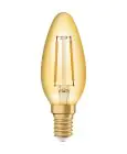 Ledvance Vintage 1906 LED E14 Bougie Dorée 2.5W 220lm - 824- | Remplacement 25W