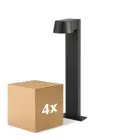 Lot 4x D'Lite Éclairage de jardin Lira Noir 7W 600lm 830  | IP54 
