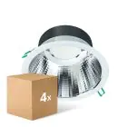 Lot 4x Philips Spot Encastrable LED Coreline DN142B Aluminium Blanc 19.2W 2300lm 60D - 830  | Diamètre 200mm - IP20 - UGR