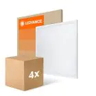 Lot 4x Ledvance Dalle LED Compact Aluminium Blanc 33W 3630lm - 865  | 60x60cm