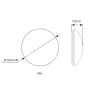 Hublot LED Blanc 18W 1561lm - 840 | 360mm - IP44 - Détecteur de mouvement et de lumière - Remplacement 1x18W